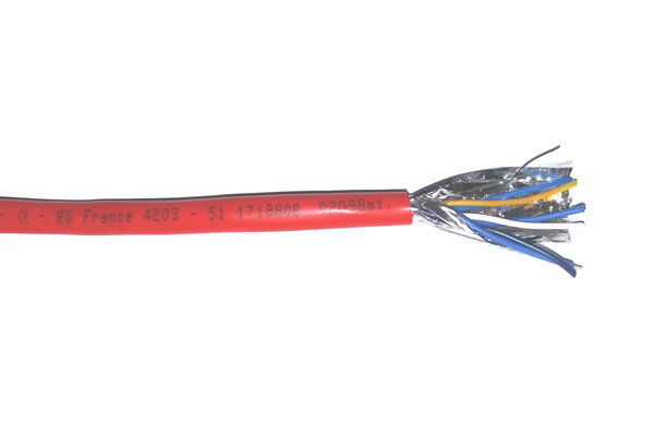 Cable sécurité incendie SYT1 2×2×0.8 AWG20